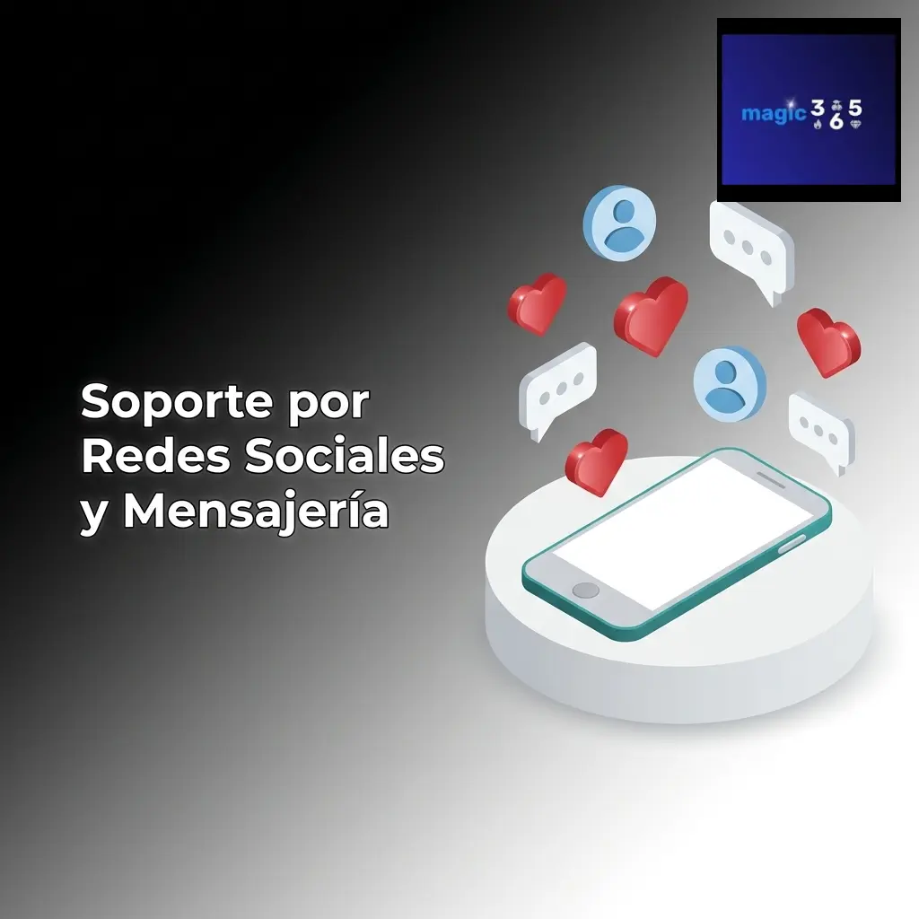 Soporte de Magic365 por WhatsApp, Telegram, Facebook Messenger y Twitter con tiempos de respuesta rápidos