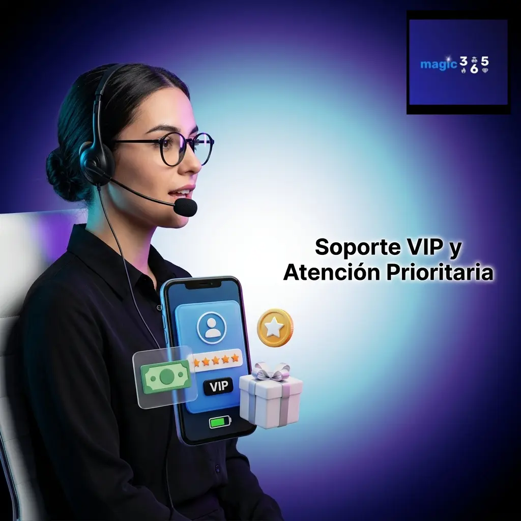 Soporte VIP y atención prioritaria en Magic365: acceso exclusivo, tiempos de respuesta rápidos y agentes especializados.