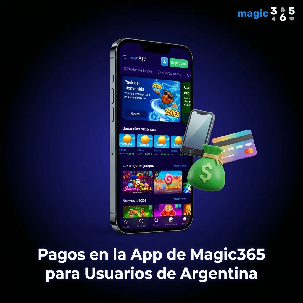Métodos de pago en la app Magic365 Argentina: transferencia bancaria, Mercado Pago, CBU QR y criptomonedas