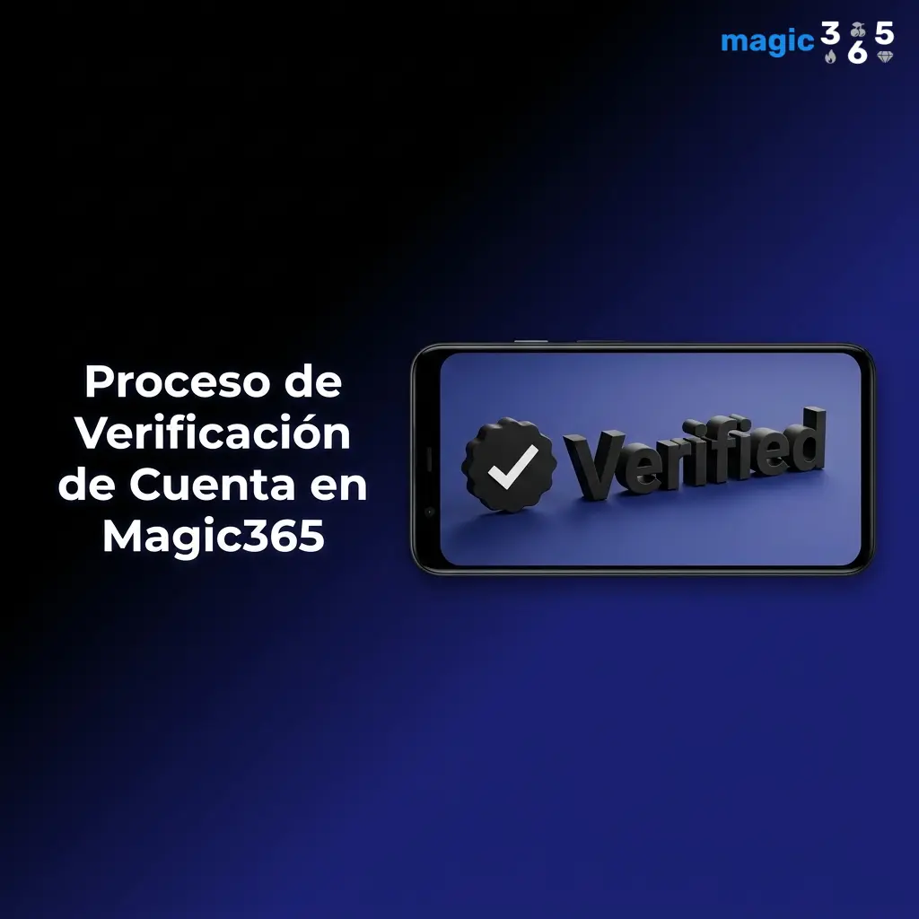 Proceso de verificación de cuenta en Magic365: identidad, domicilio y método de pago para habilitar retiros.
